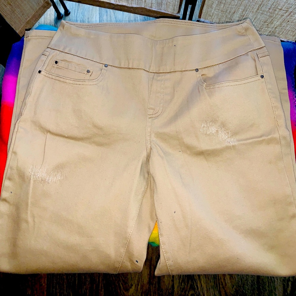 Tan Capri pants